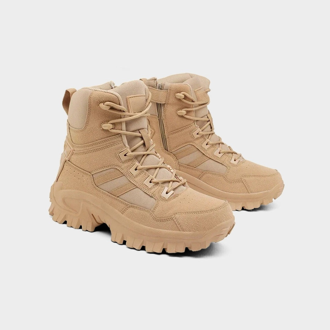 Waterproof Tactical Trekking Ankle Boots with High-Grip Sole