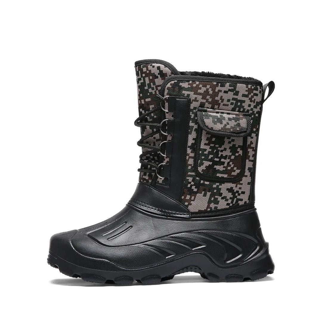 Heavy Waterproof Winter Snow Boots with Plush Inner Boot