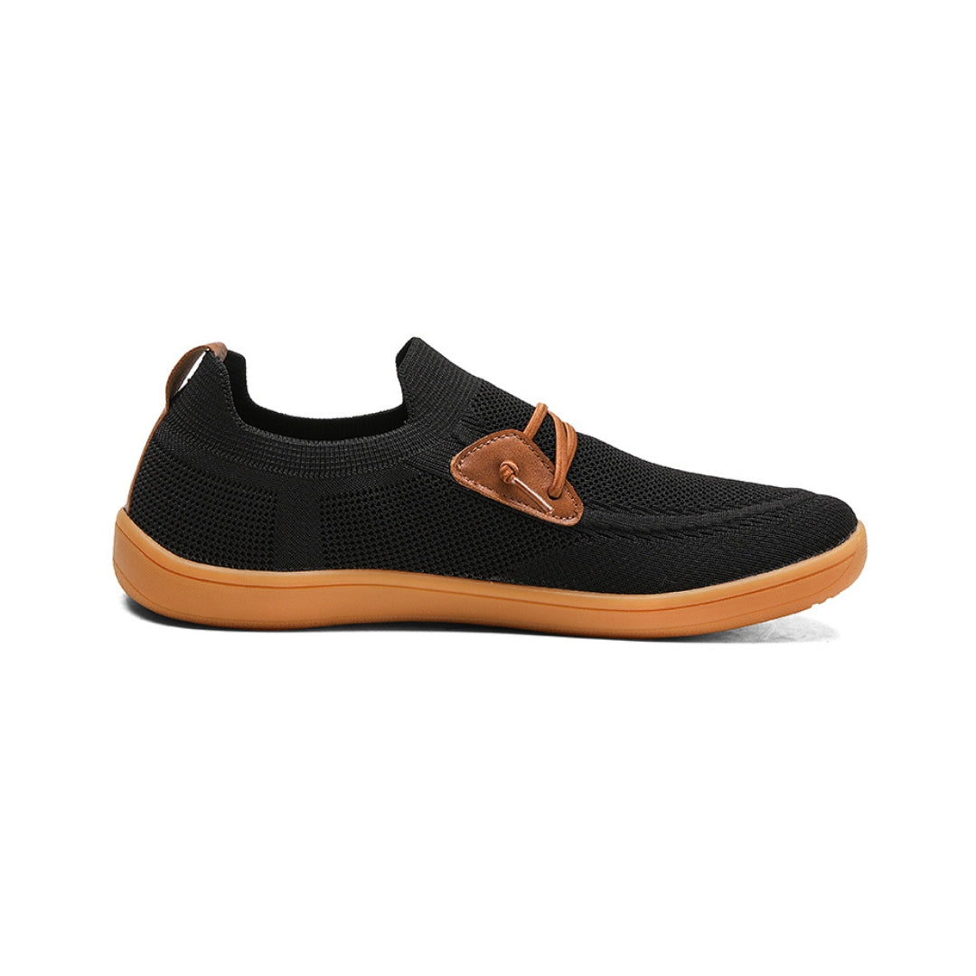 Breathable Wide-Toe Barefoot Mesh Trainers with Flexible Rubber Sole