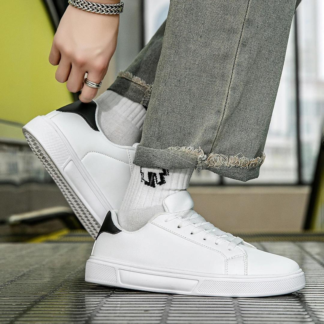 Classic White Leather Sneakers