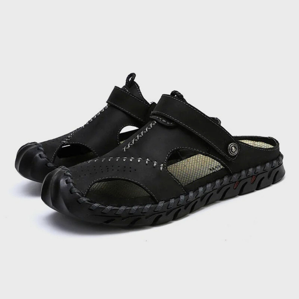 Leather Slip On Slippers