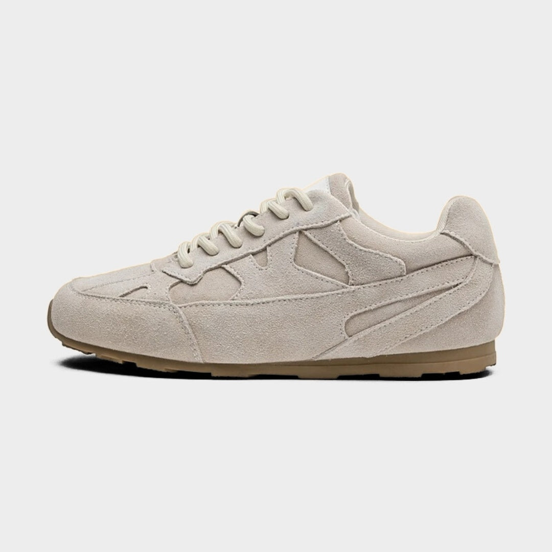 Suede Leather Flat Retro Trainers