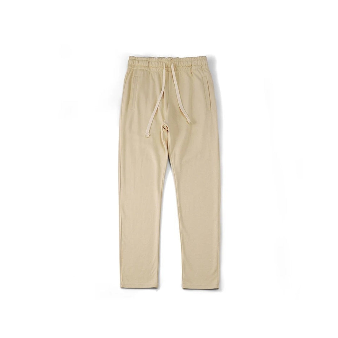 Lightweight Straight-Leg Sweatpants with Adjustable Drawstring
