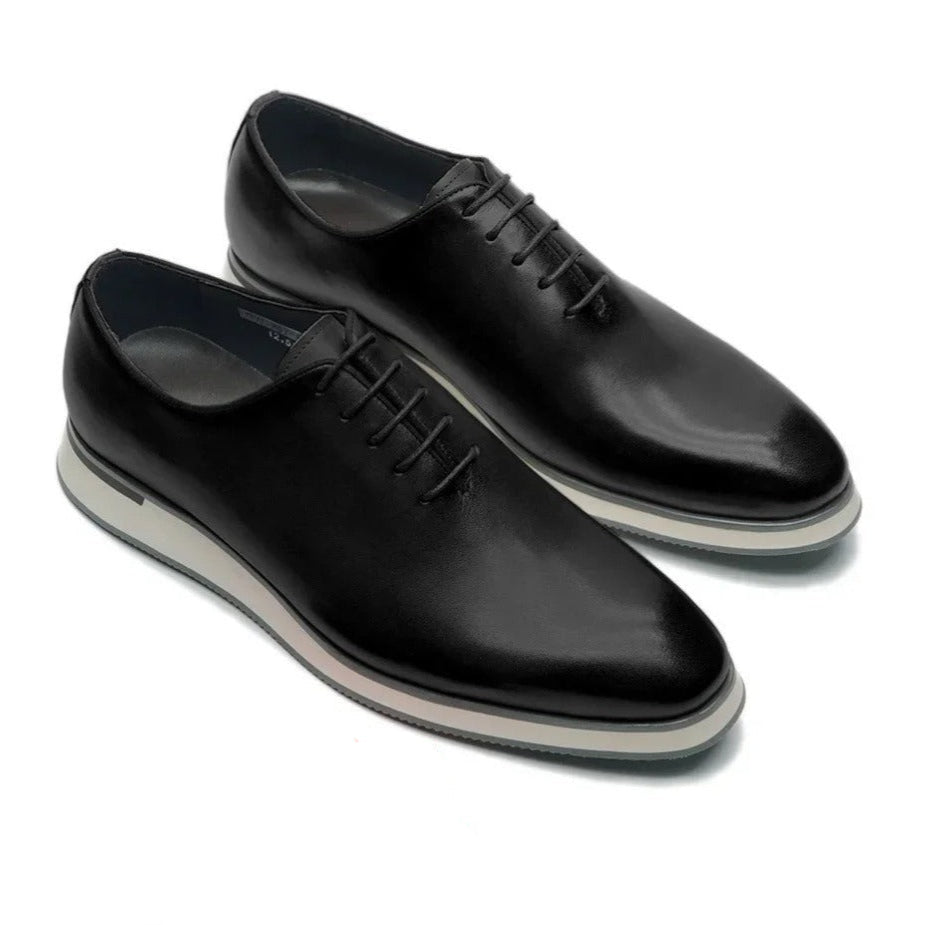 Whole-Cut Leather Oxford Dress Sneakers