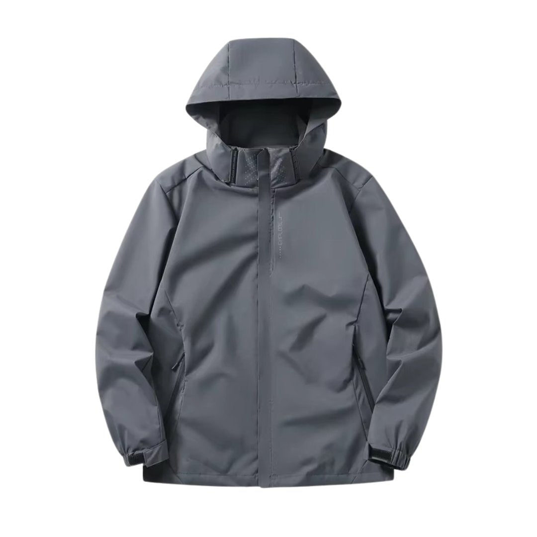 Waterproof-Windbreaker with Detachable Hood
