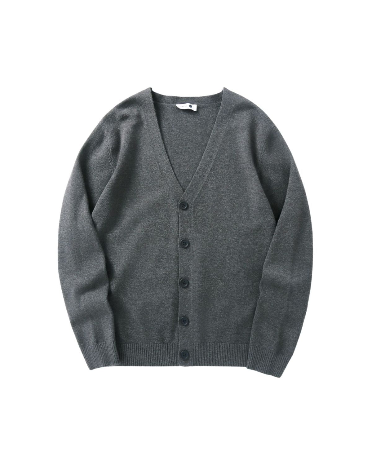 Relaxed Cotton Button-Up Cardigan