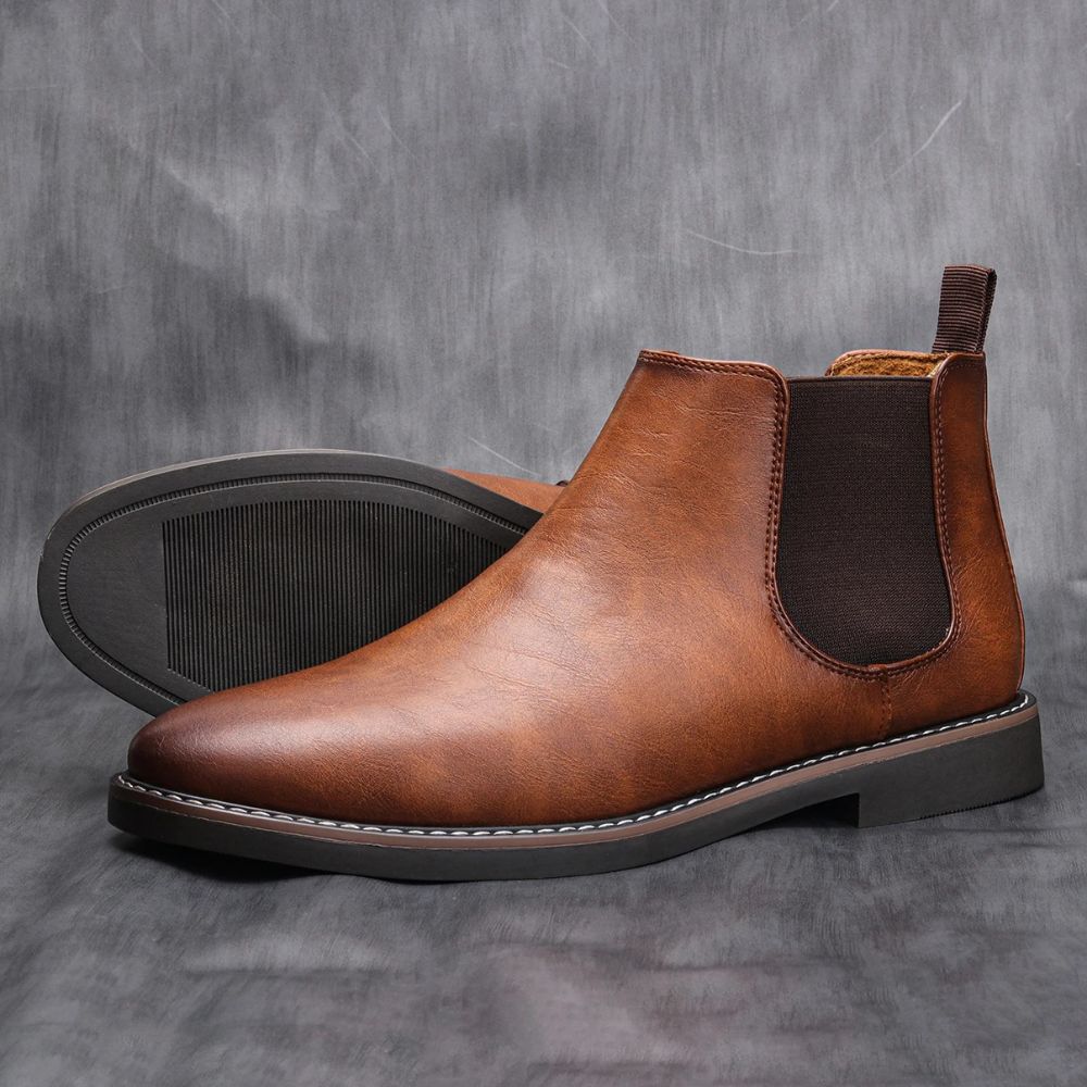 Retro Slip-On Chelsea Boots