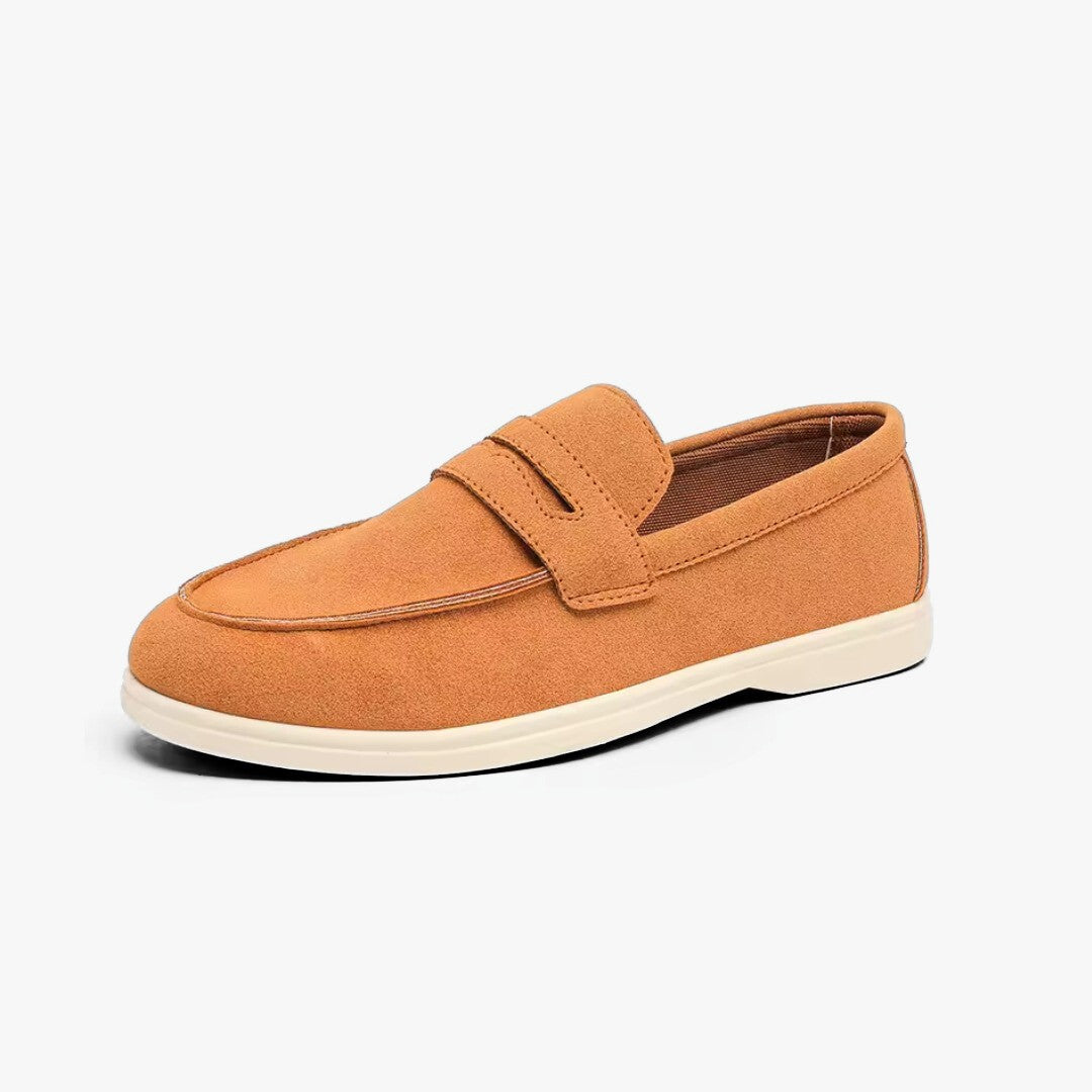 Classic Comfort Sole Suede Penny Loafers