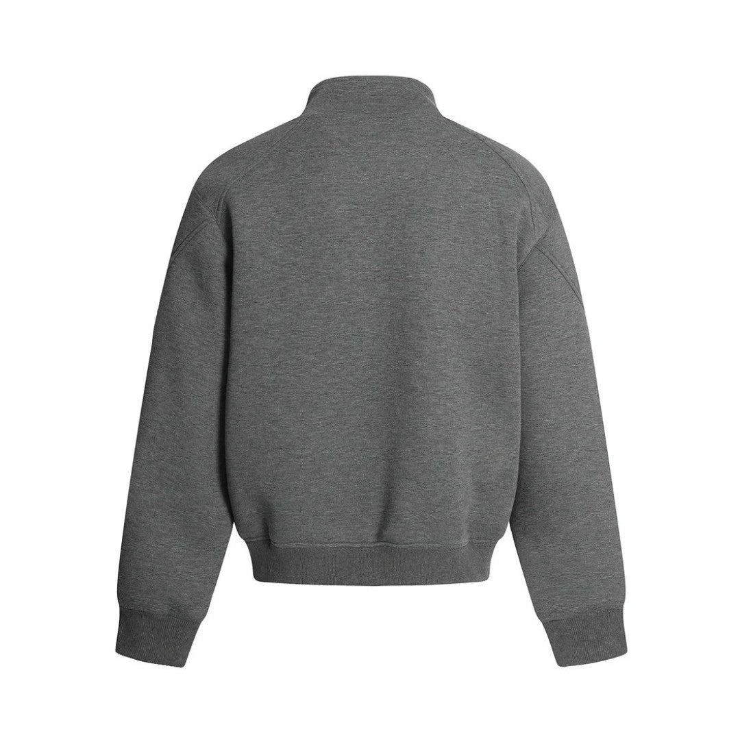 Tailored-Fit Spliced Sport Sweatshirt with Full Zip