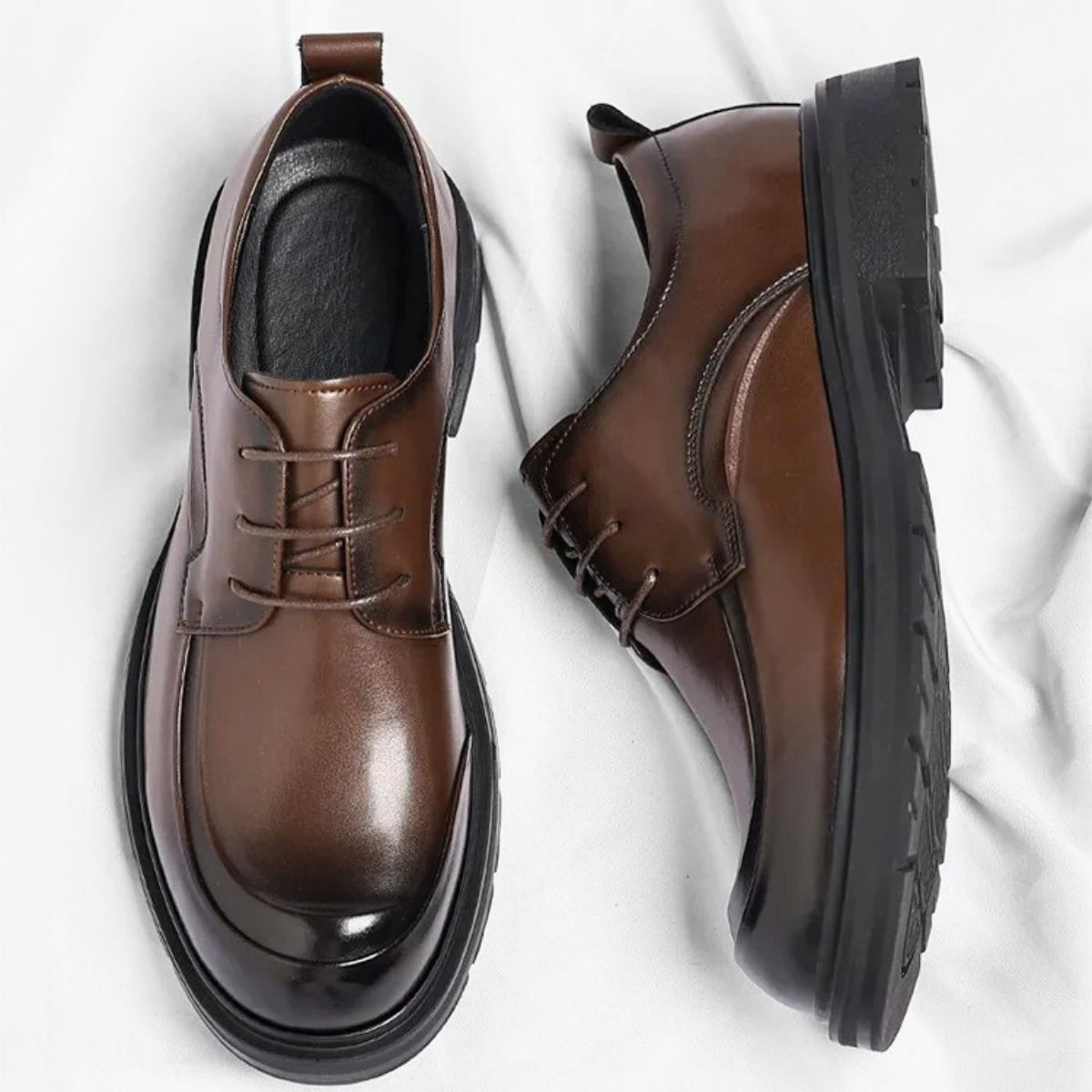 Apron Toe Derby Dress Shoe
