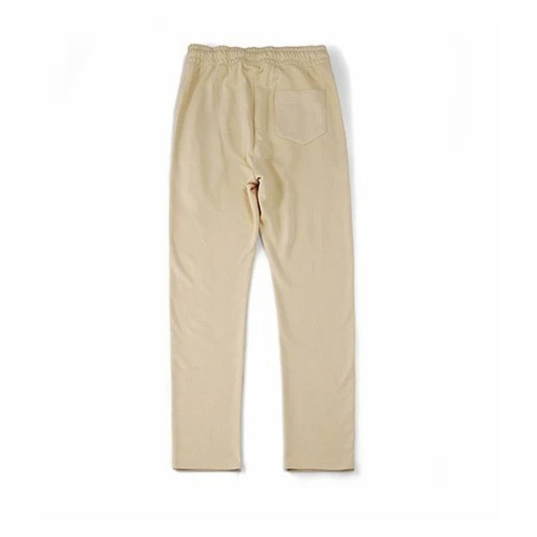 Lightweight Straight-Leg Sweatpants with Adjustable Drawstring