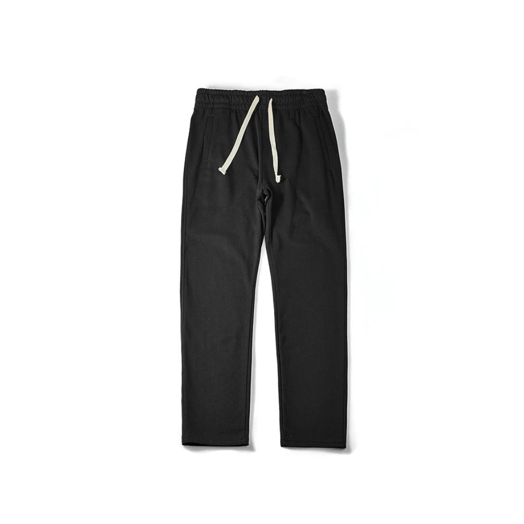 Lightweight Straight-Leg Sweatpants with Adjustable Drawstring