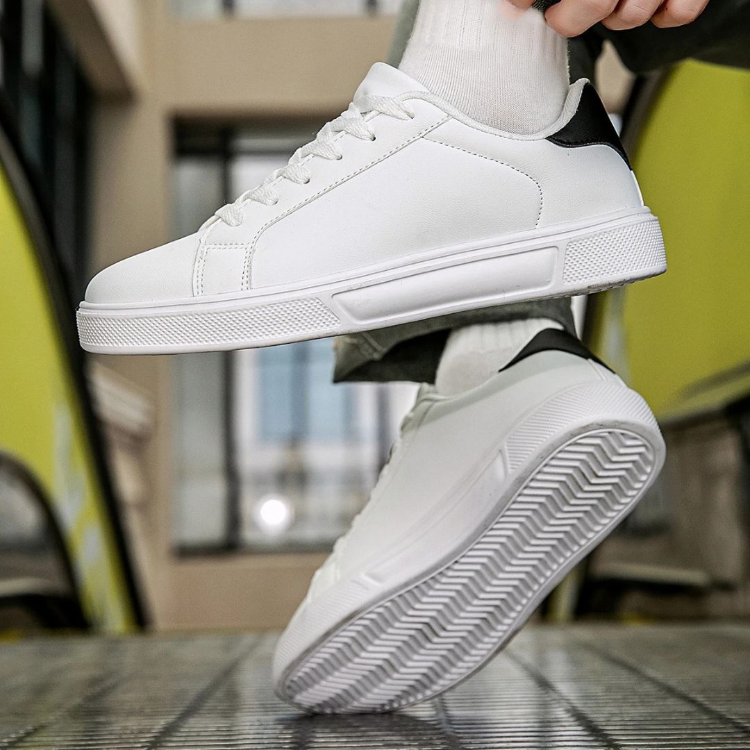 Classic White Leather Sneakers