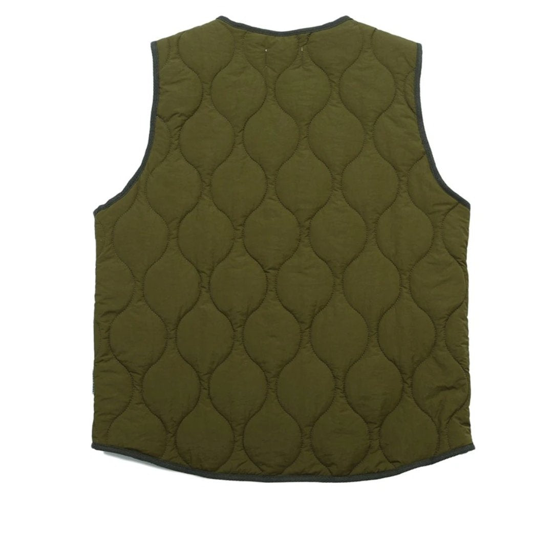 Quilted Cotton Padded Hunter Vest With Patchwork Detailing
