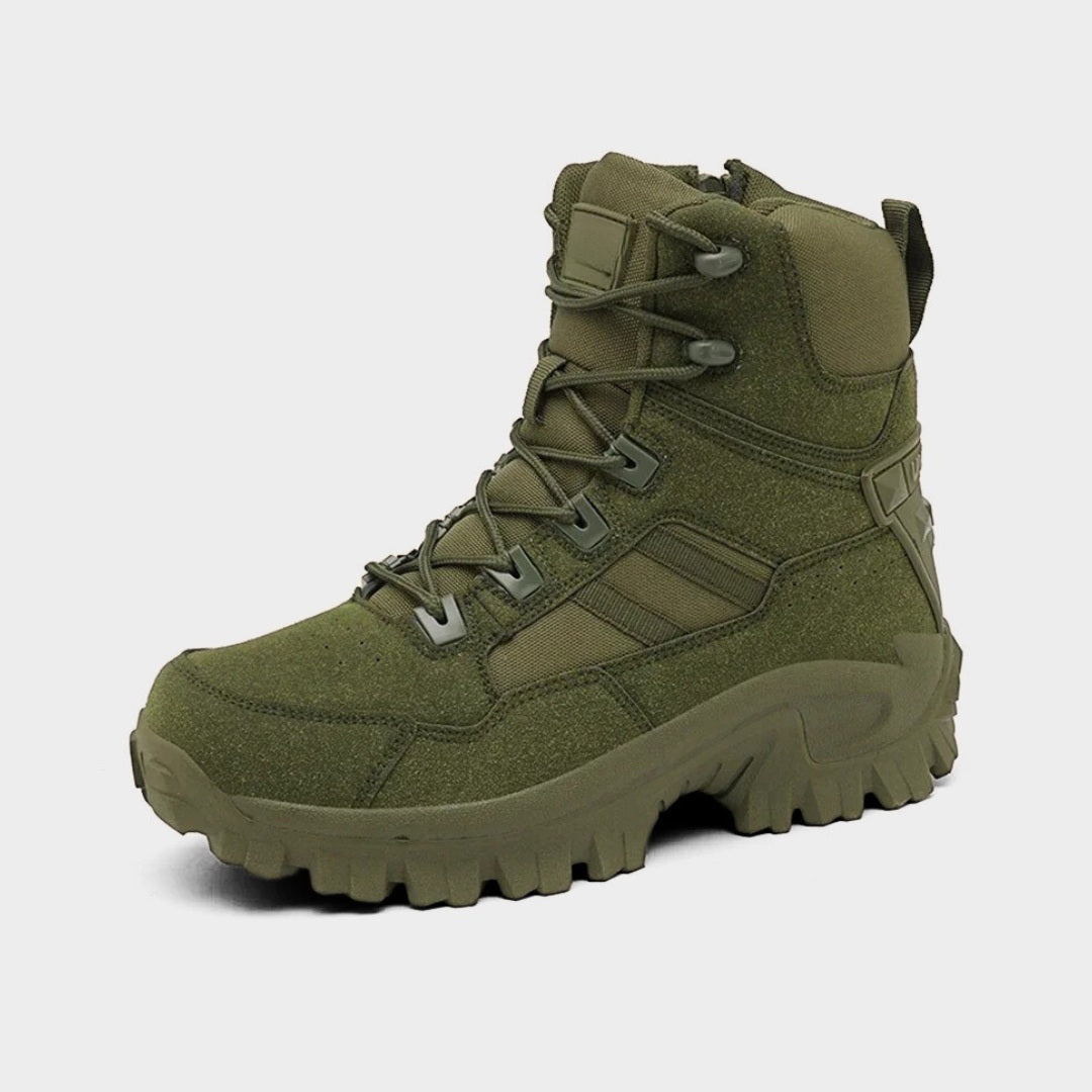 Waterproof Tactical Trekking Ankle Boots with High-Grip Sole