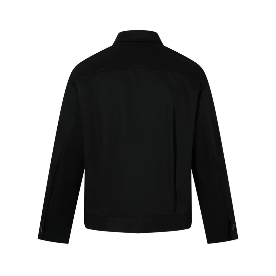 Minimalist Zip-Up Harrington Jacket