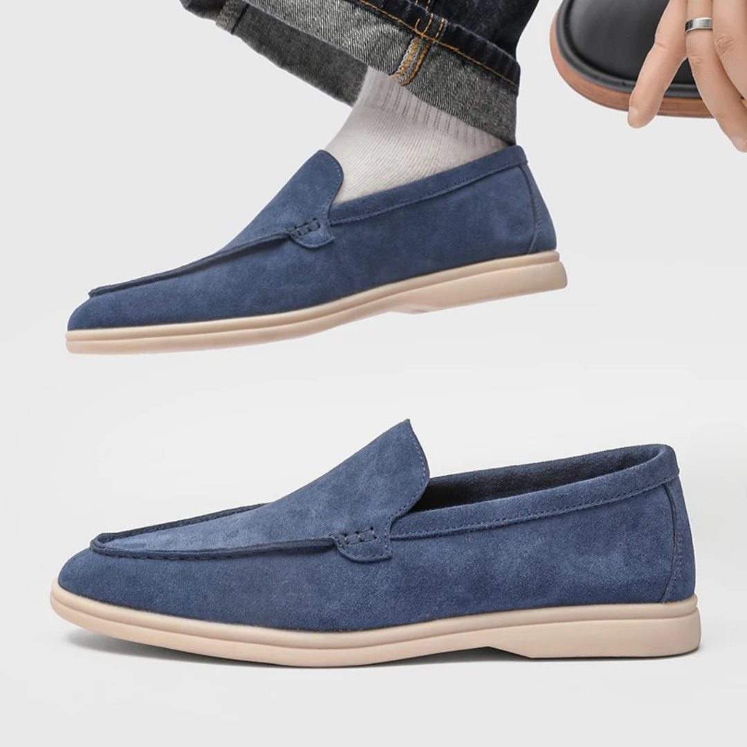 Classic Comfort Sole Suede Leather Yacht Loafers