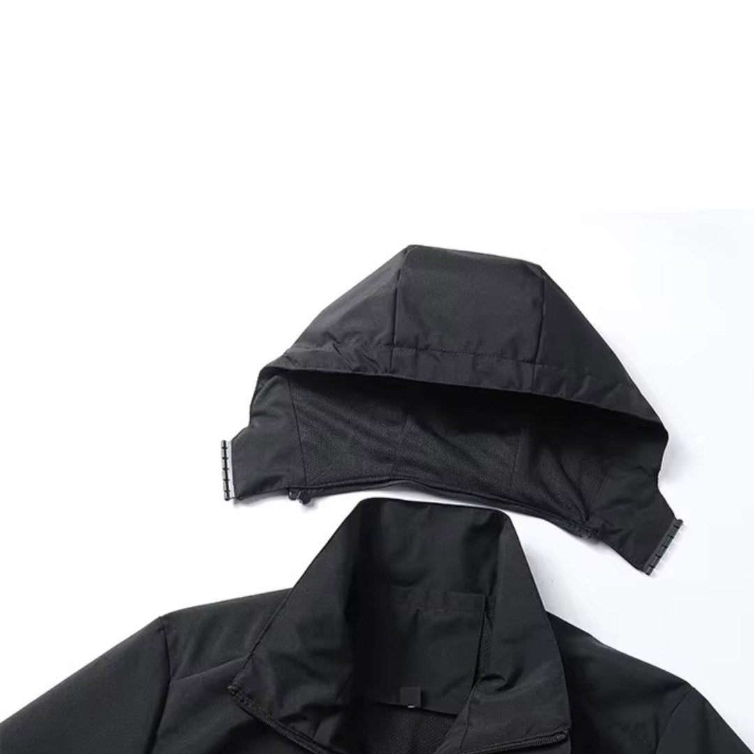 Waterproof-Windbreaker with Detachable Hood