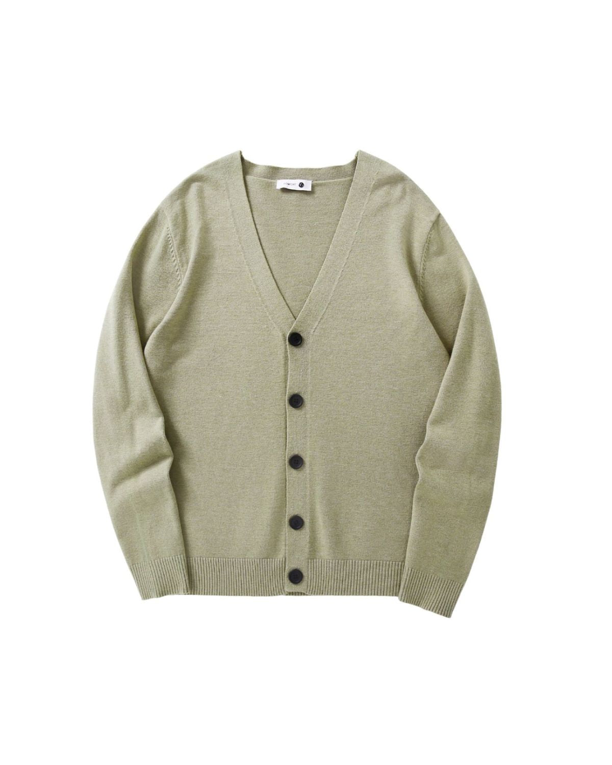 Relaxed Cotton Button-Up Cardigan