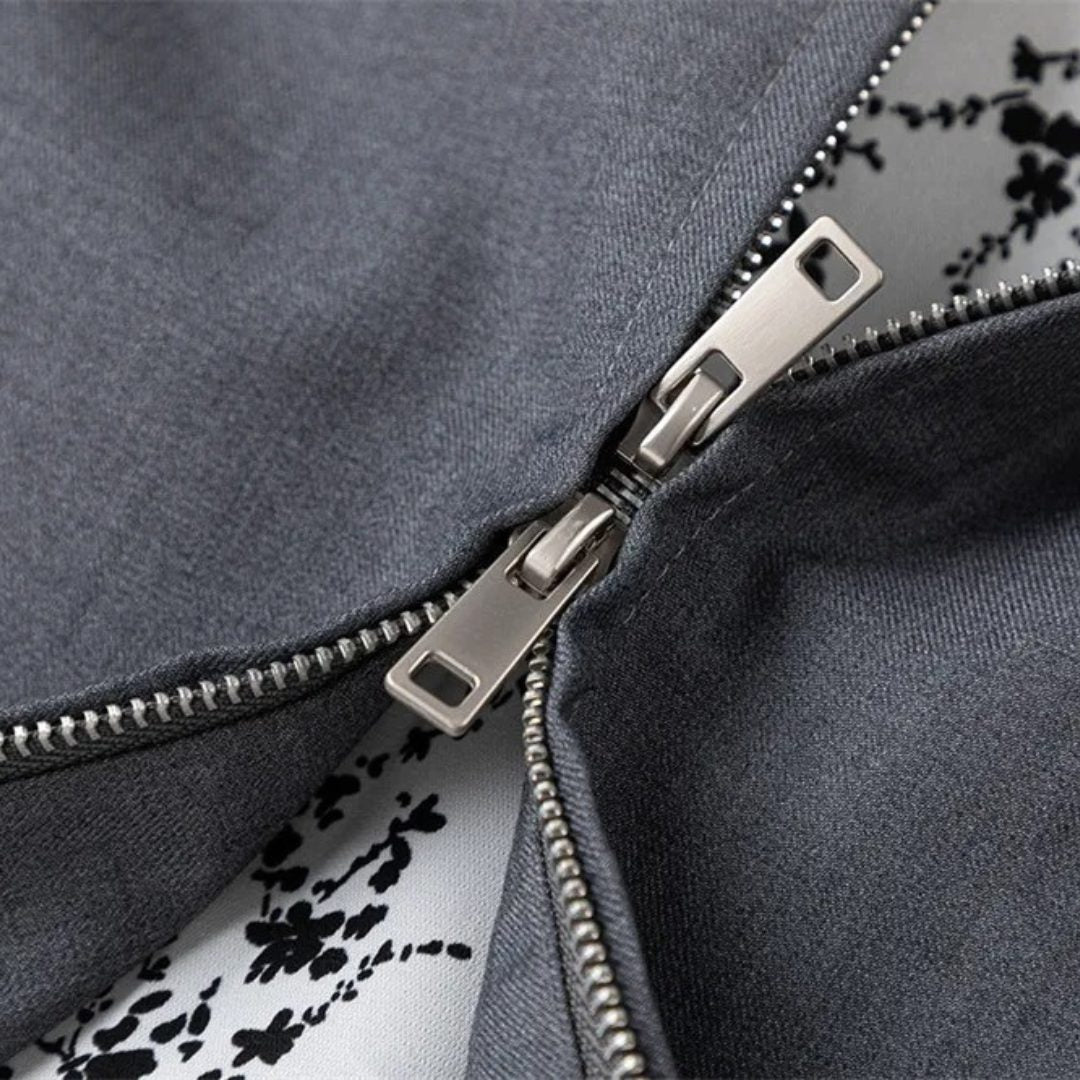 Minimalist Grey Harrington Jacket
