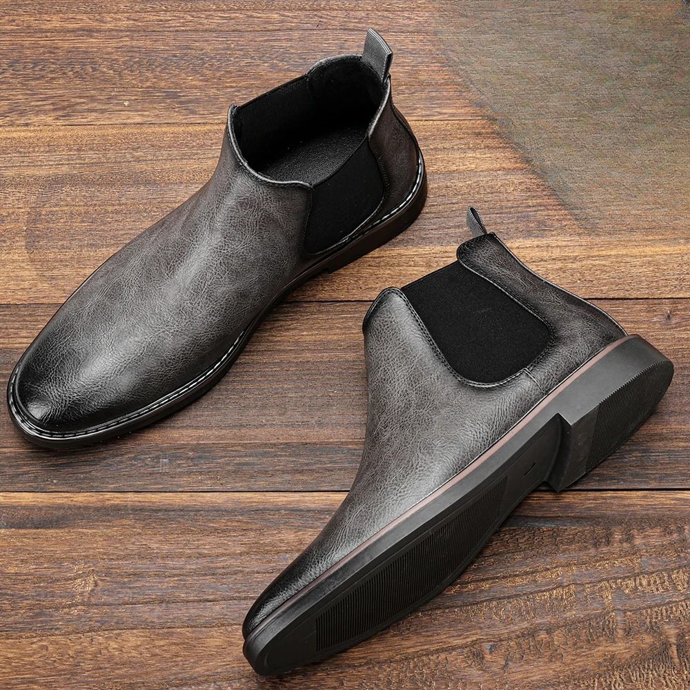 Retro Slip-On Chelsea Boots