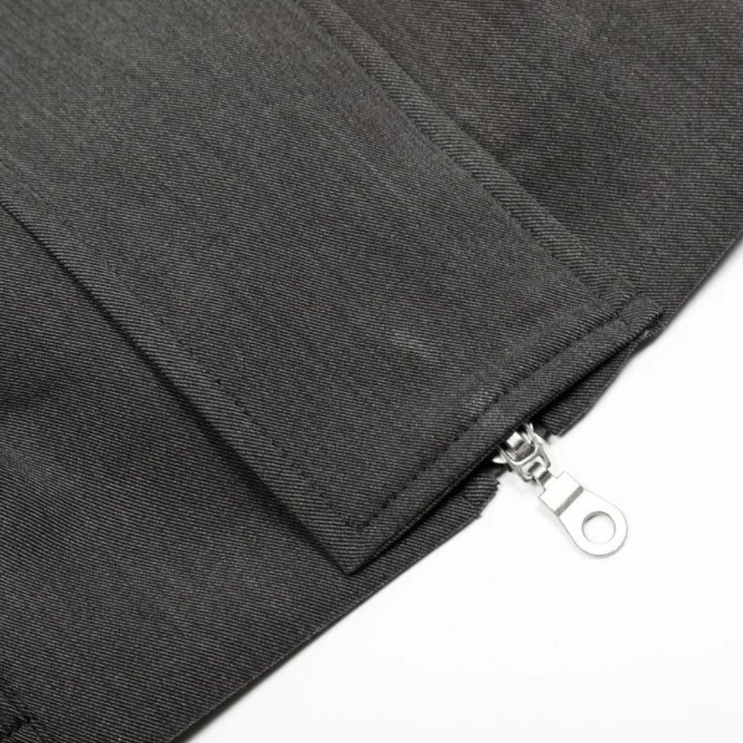 Grey Harrington Jacket with Lapel Collar