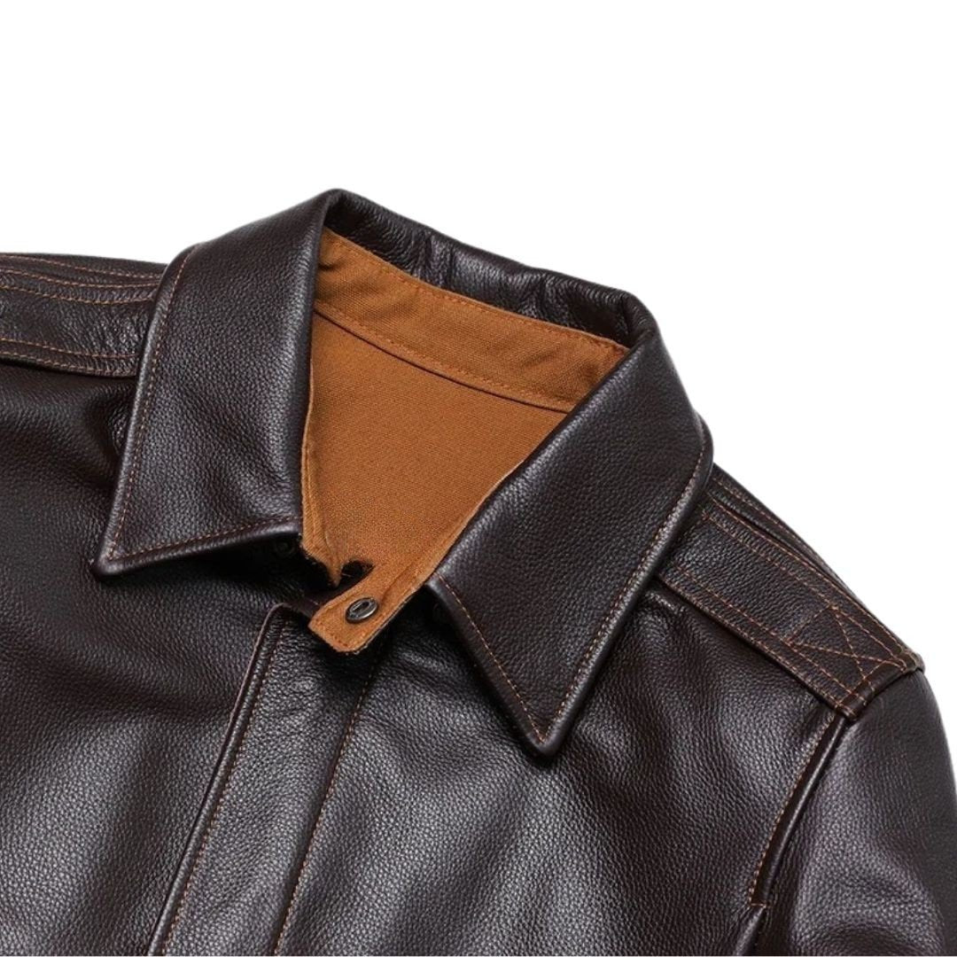 Heavy Leather Airborne Bomber Jacket