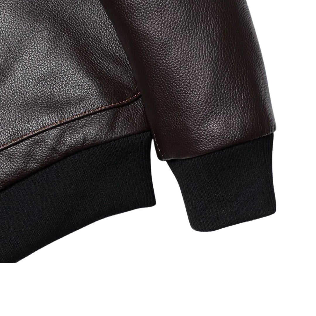 Heavy Leather Airborne Bomber Jacket