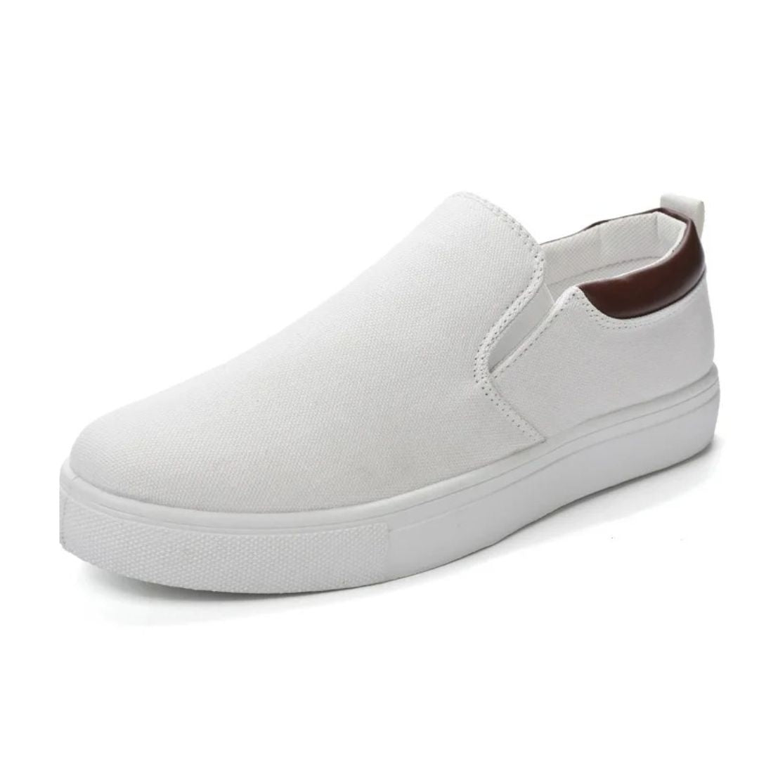 Breathable Canvas Slip-On Sneakers