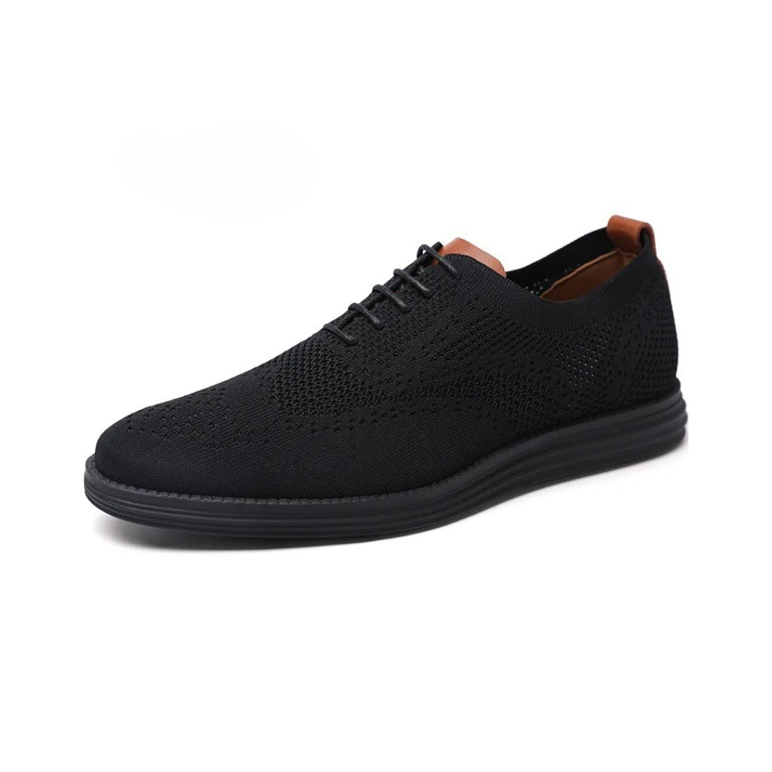 Lightweight Knit Mesh Soft Sole Oxford Style Trainers