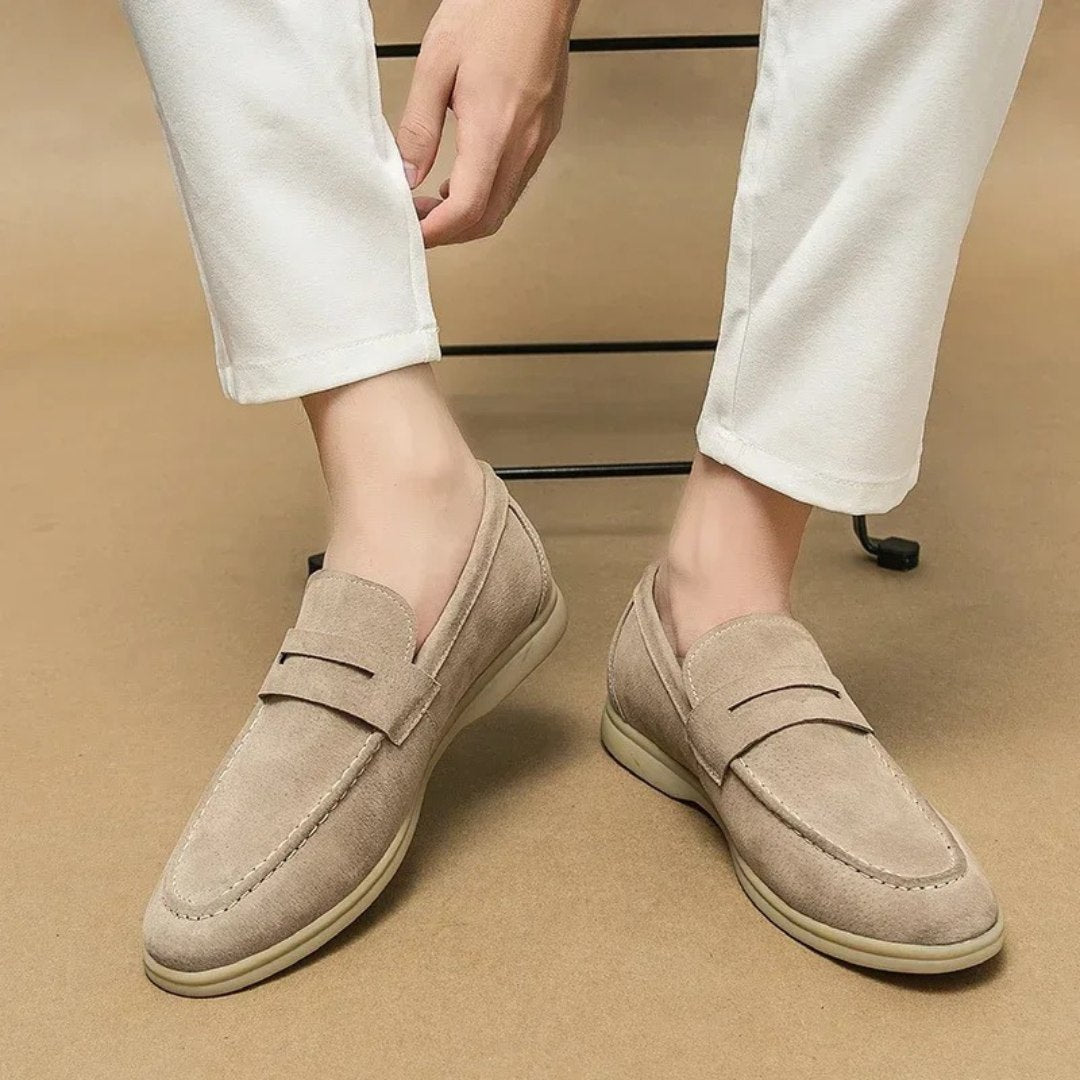 Classic Soft Sole Suede Leather Penny Loafers
