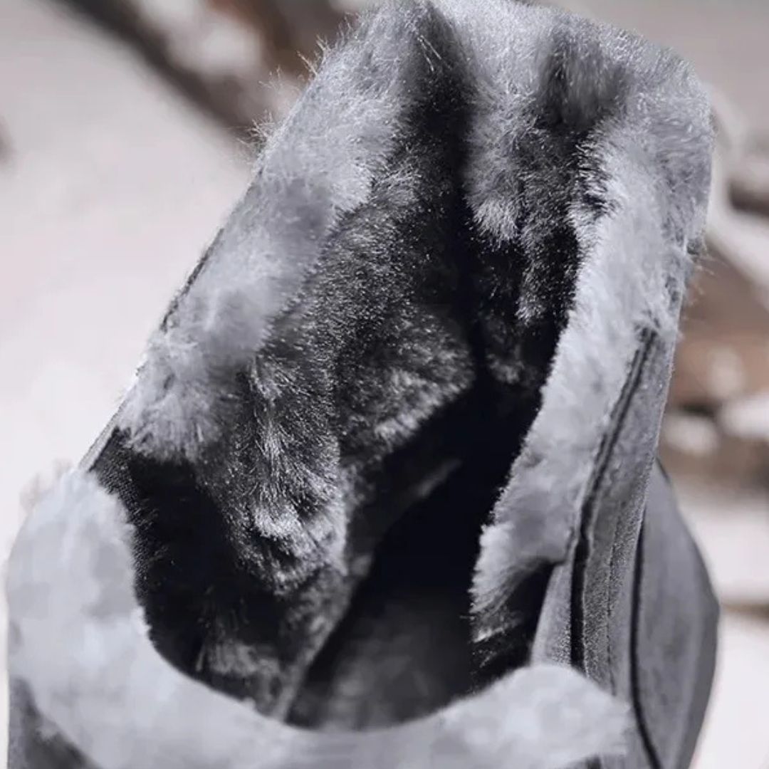 Suede Faux Fur Lined Chelsea Winter Boot