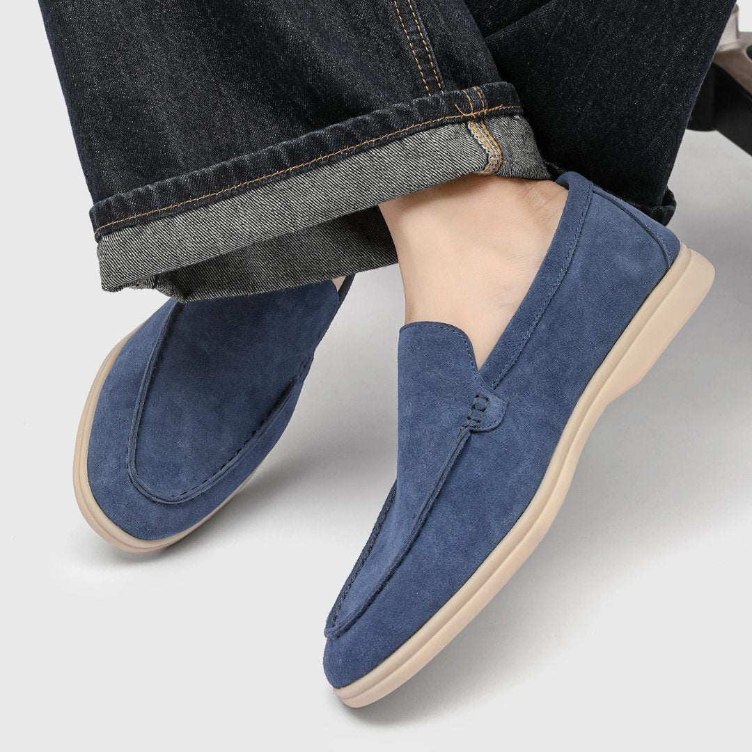 Classic Comfort Sole Suede Leather Yacht Loafers