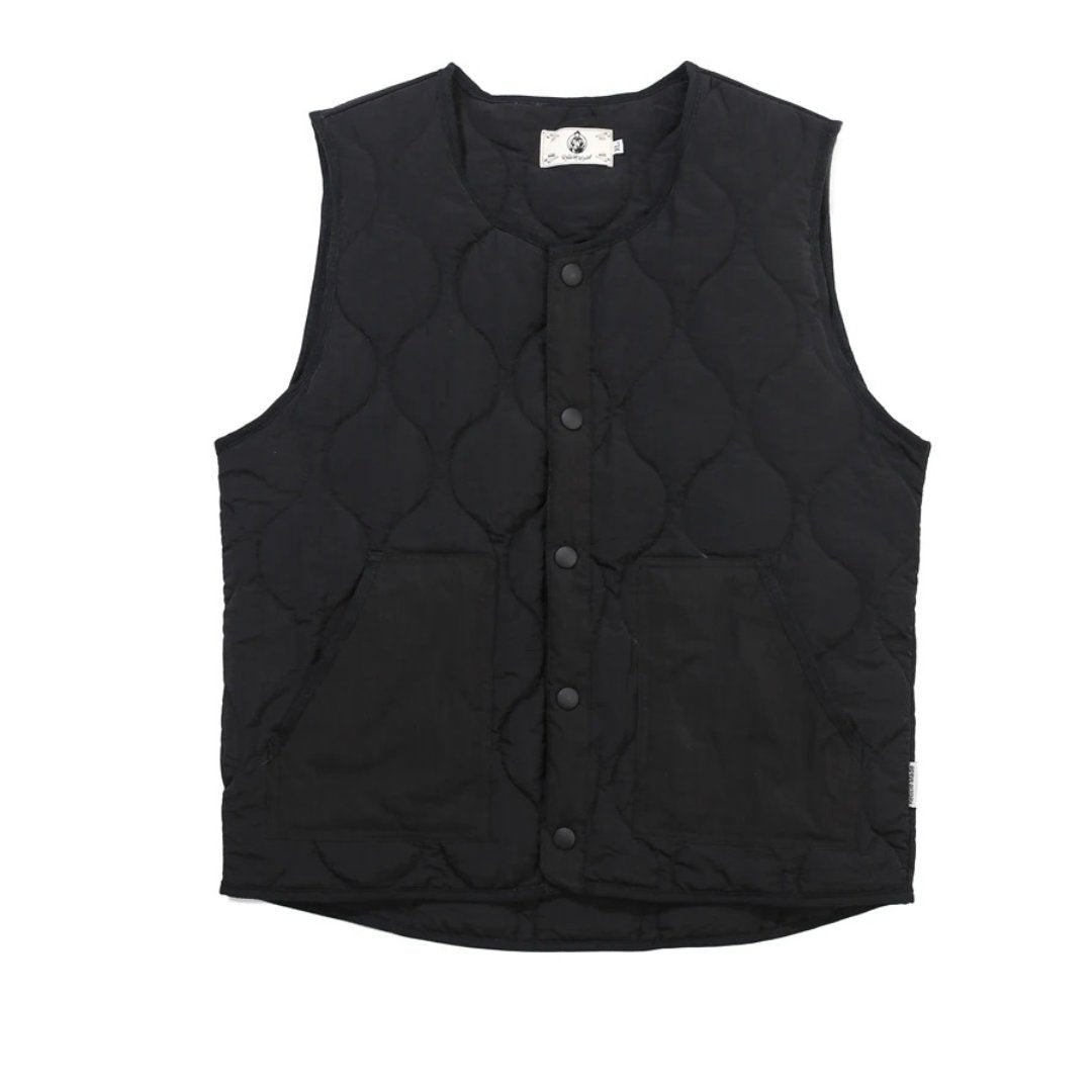 Quilted Cotton Padded Hunter Vest With Patchwork Detailing