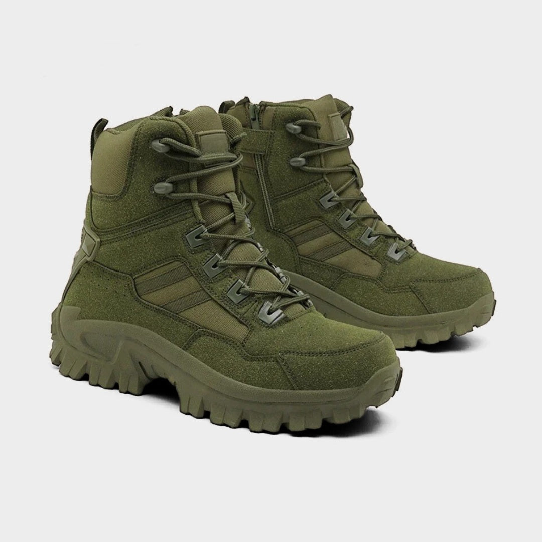 Waterproof Tactical Trekking Ankle Boots with High-Grip Sole