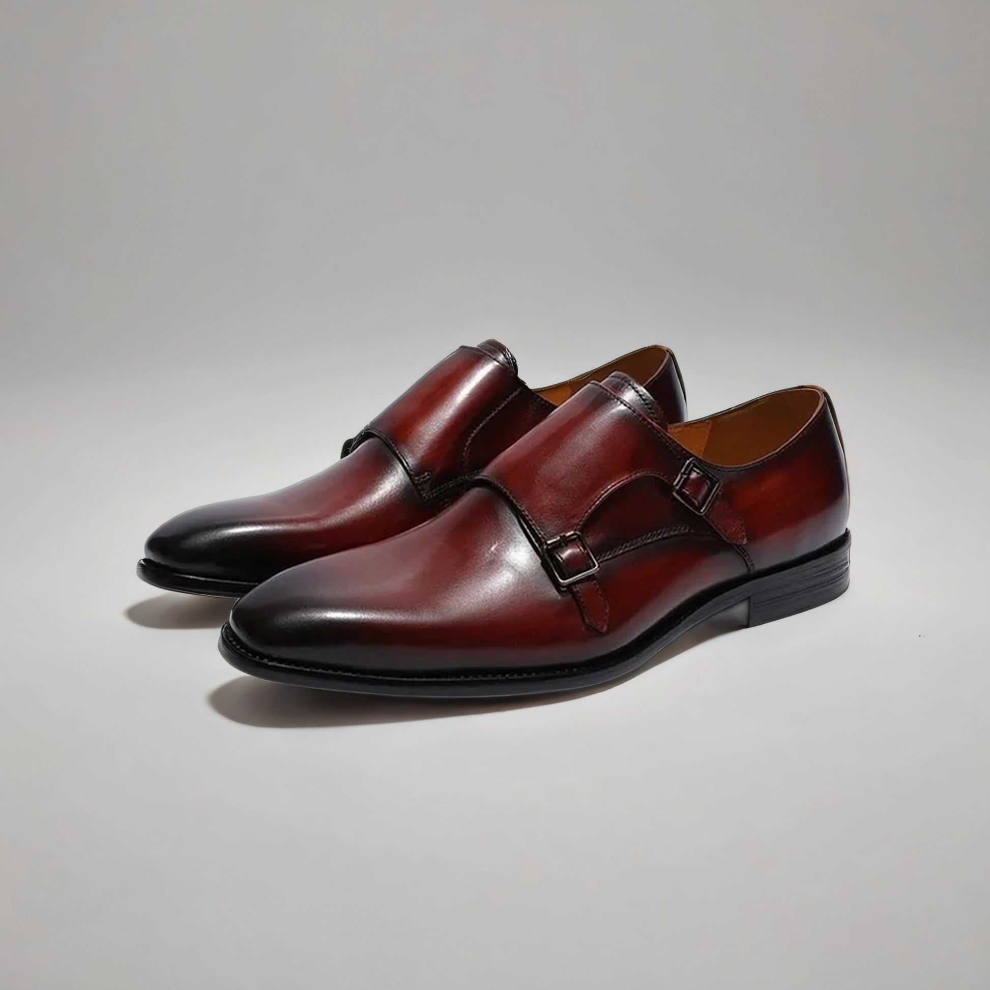 Dress Leather Monk Strap Oxfords