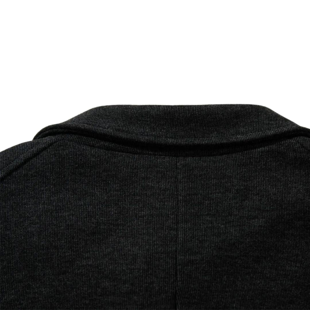 Minimalist Sport Jacket with Hidden Zip-Up and Relaxed Fit