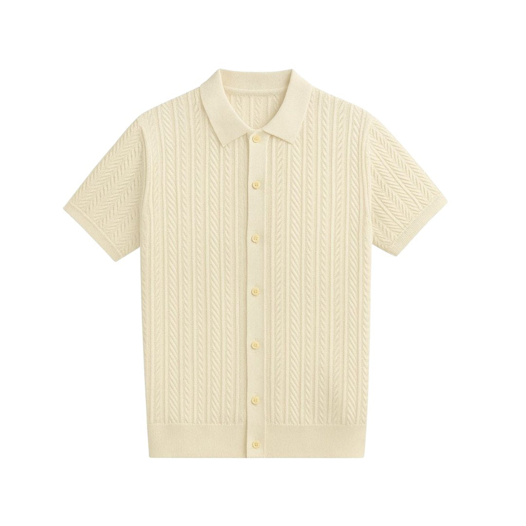The Knit Button-Up Polo