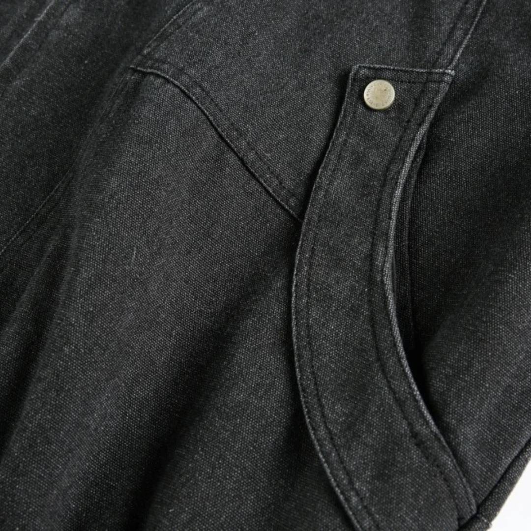 Washed Denim Stand Collar Jacket with Panel Detailing