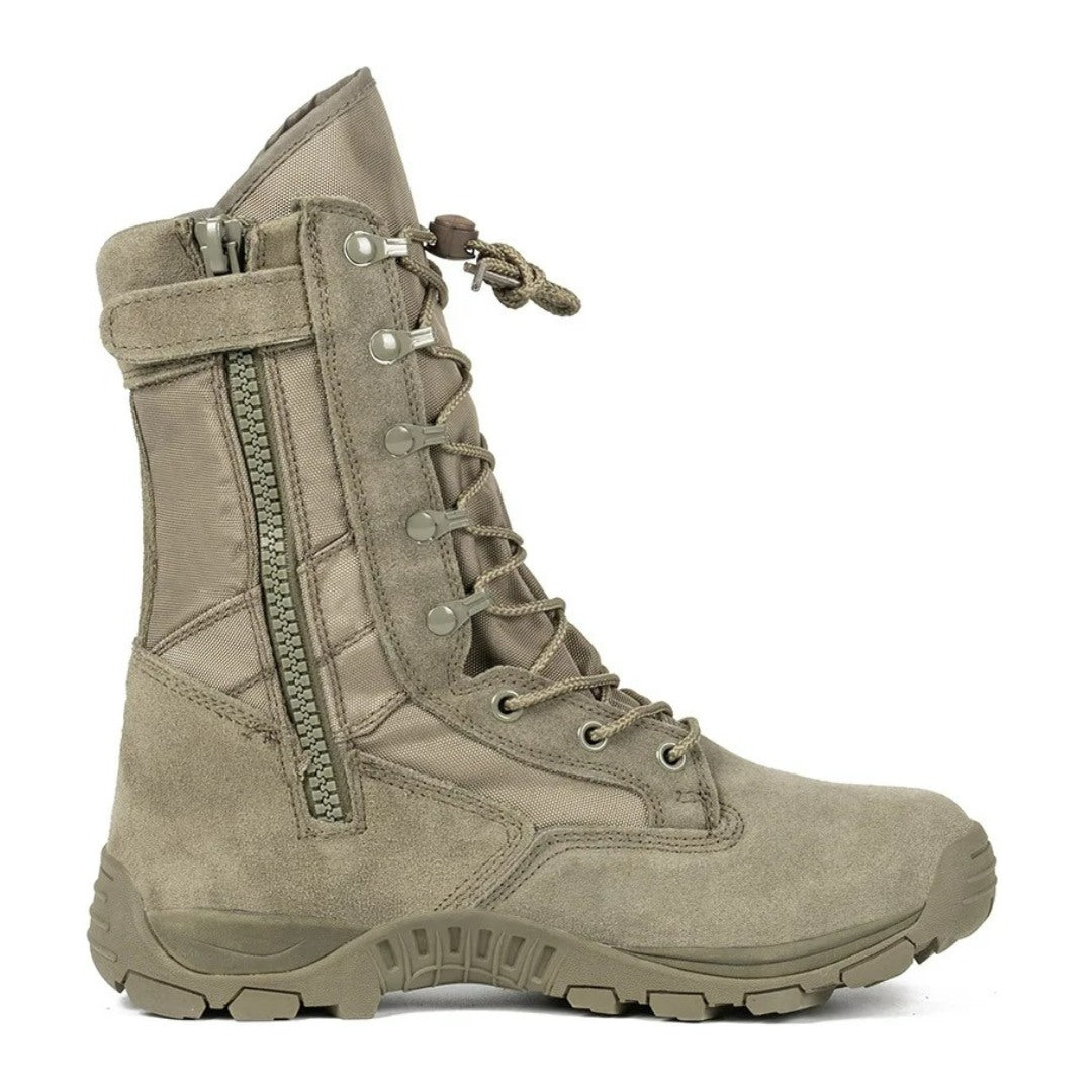 High-Top Tactical Boots With Non-Slip Rubber Sole