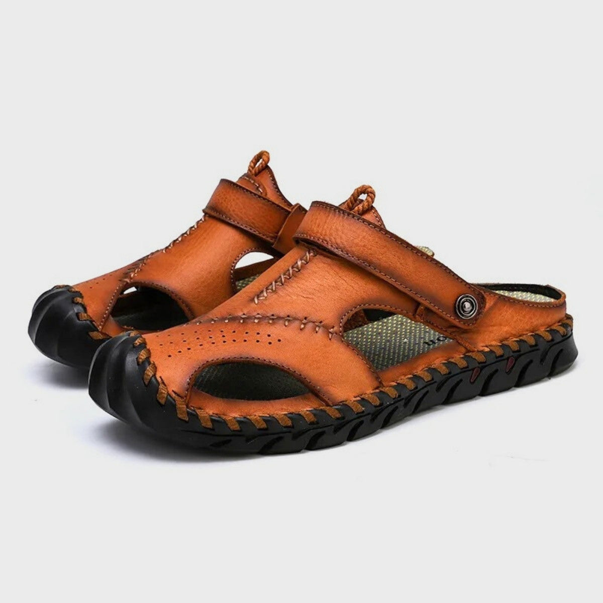 Leather Slip On Slippers