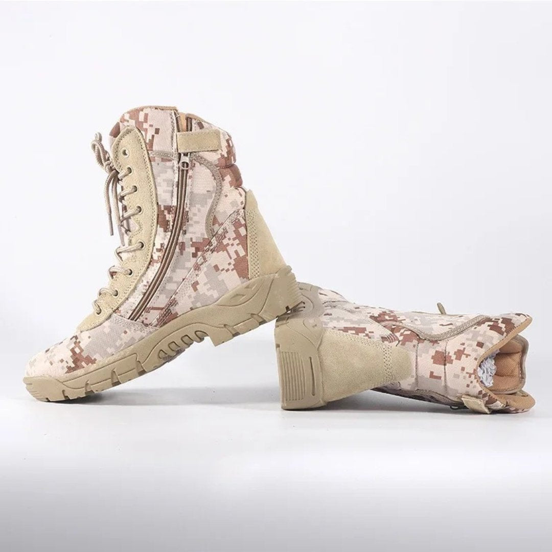 Tactical Digital Camouflage Lace-Up Combat Hiking High-Ankle Boots