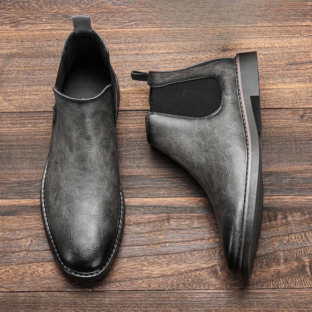 Retro Slip-On Chelsea Boots
