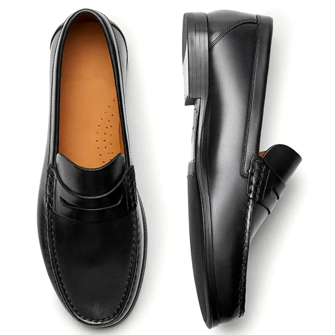 Classic Smooth Leather Penny Loafers