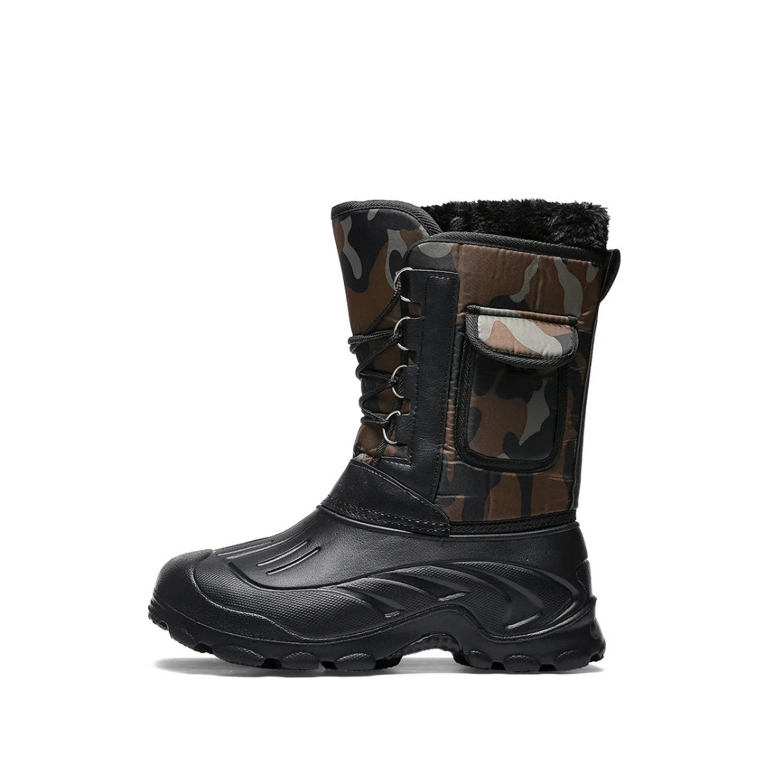 Heavy Waterproof Winter Snow Boots with Plush Inner Boot