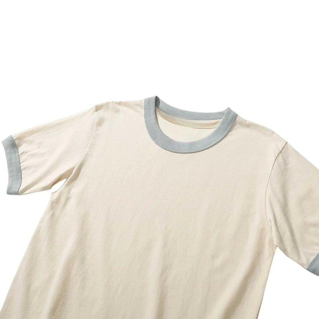 Vintage Color-Contrast Cotton T-Shirt