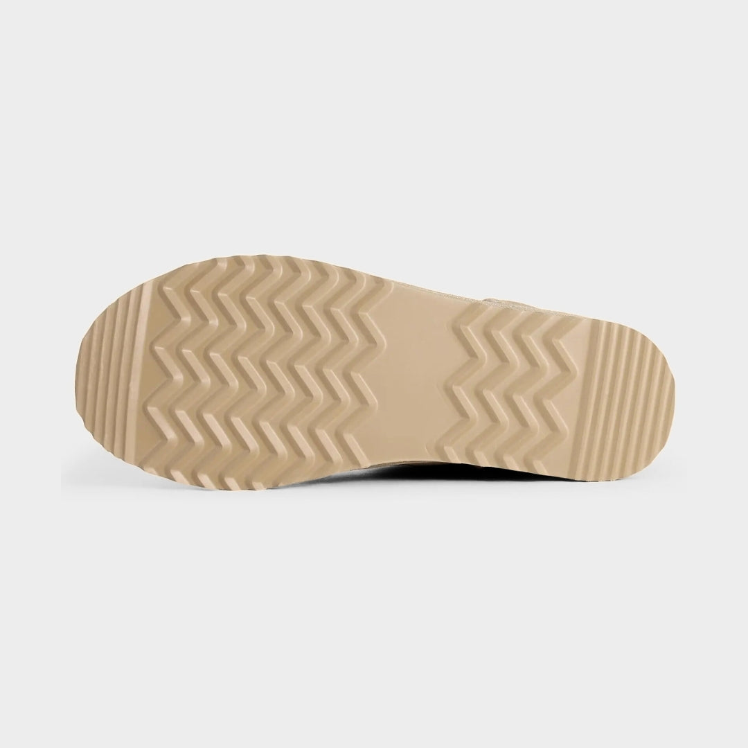 Suede Ankle Slip-On Winter Lounge Boots with Plush Lining