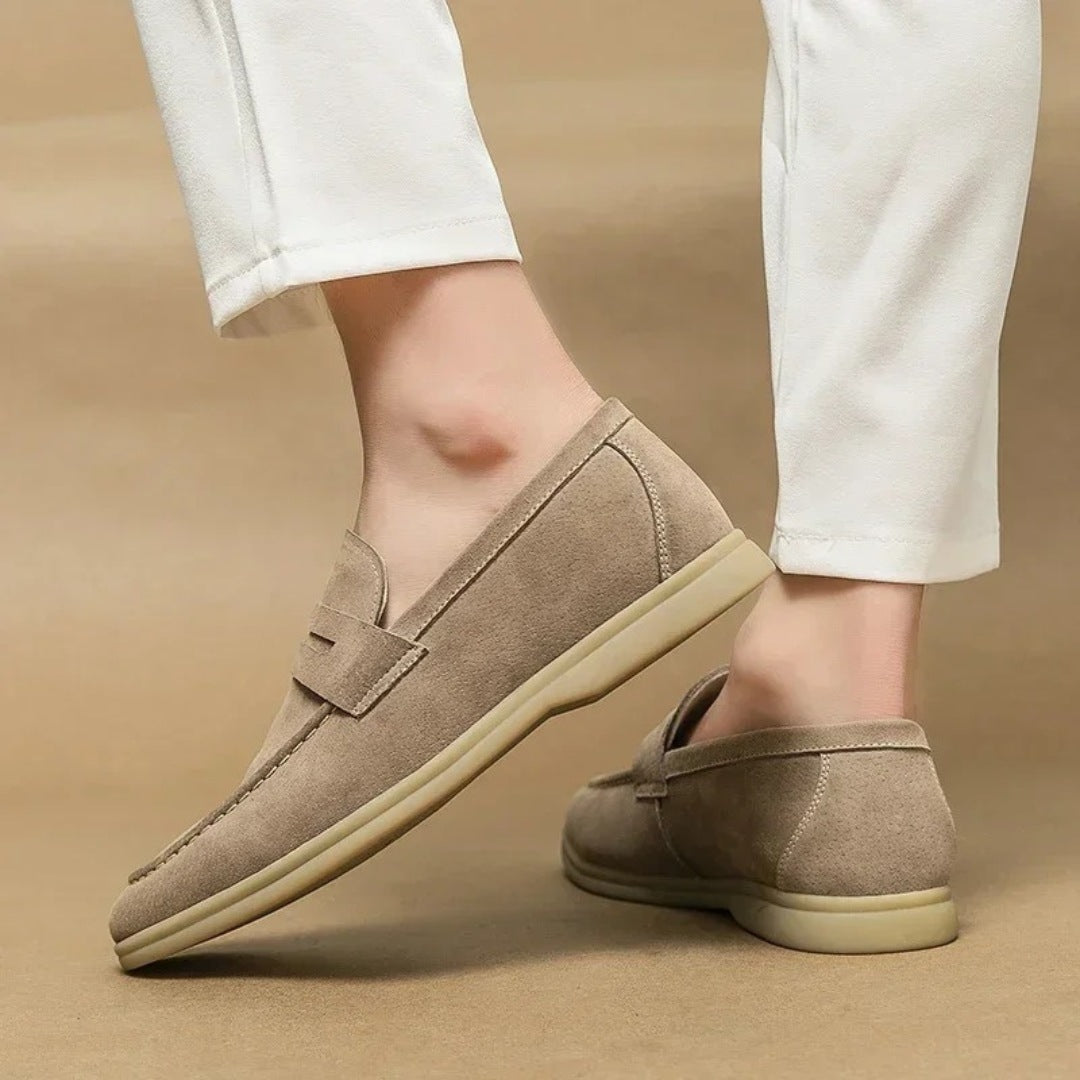 Classic Soft Sole Suede Leather Penny Loafers