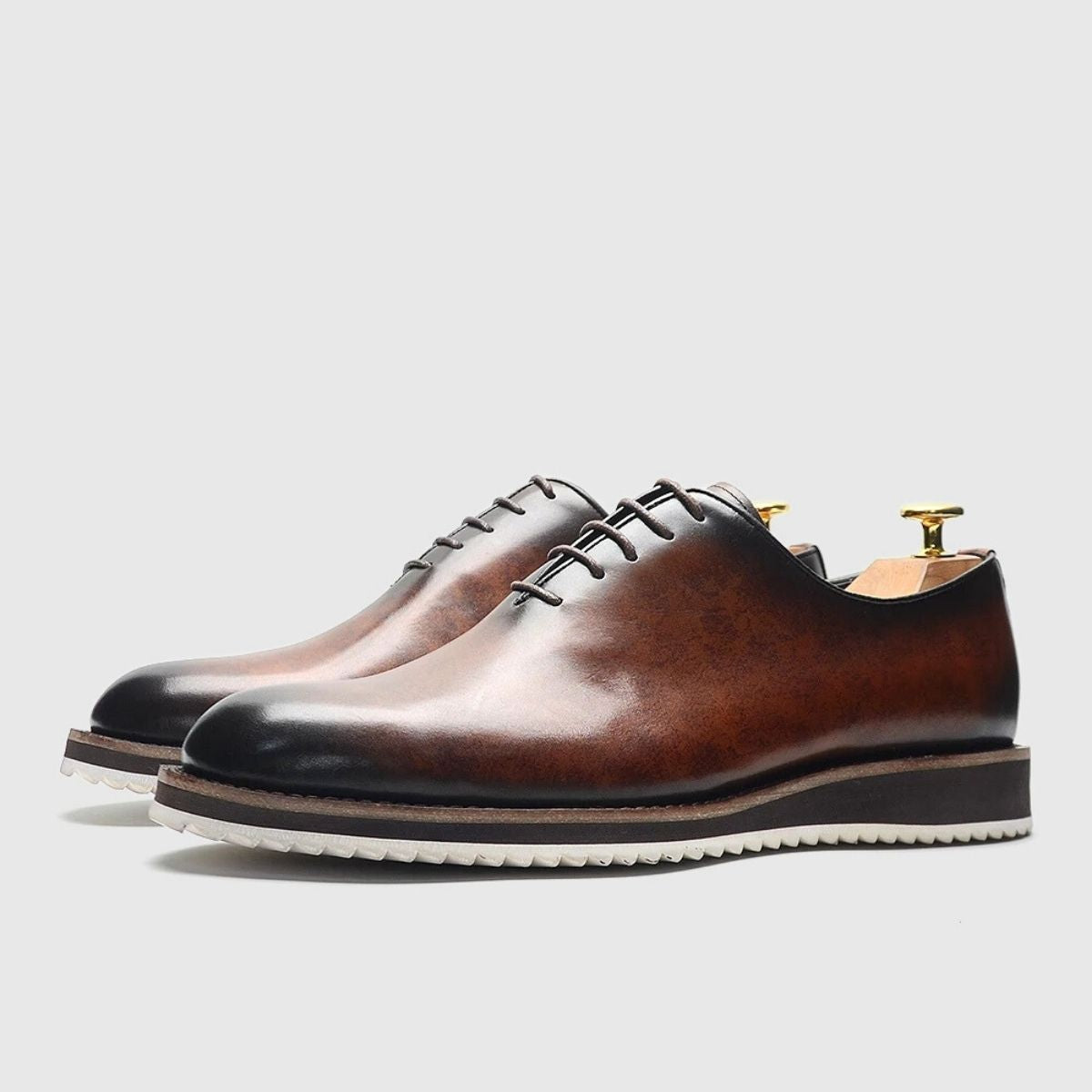 Soft-Sole Leather Oxford Dress Shoes