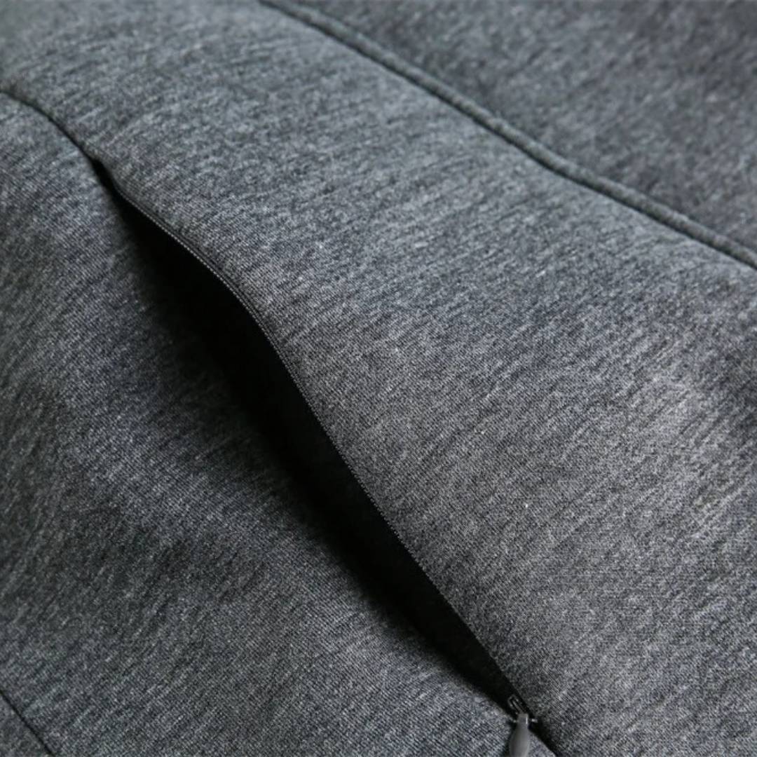 Tailored-Fit Spliced Sport Sweatshirt with Full Zip